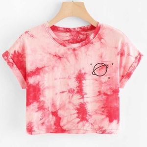 Shein Tie-Dye Cropped T-Shirt XS